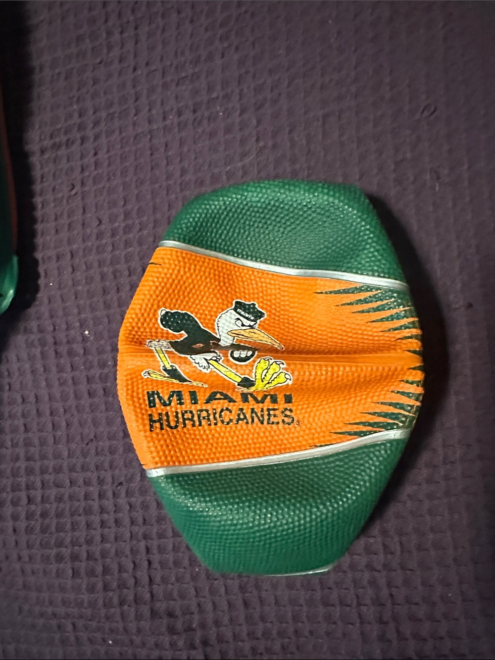 Miami Hurricanes Kids Orange and Green Mini basketball